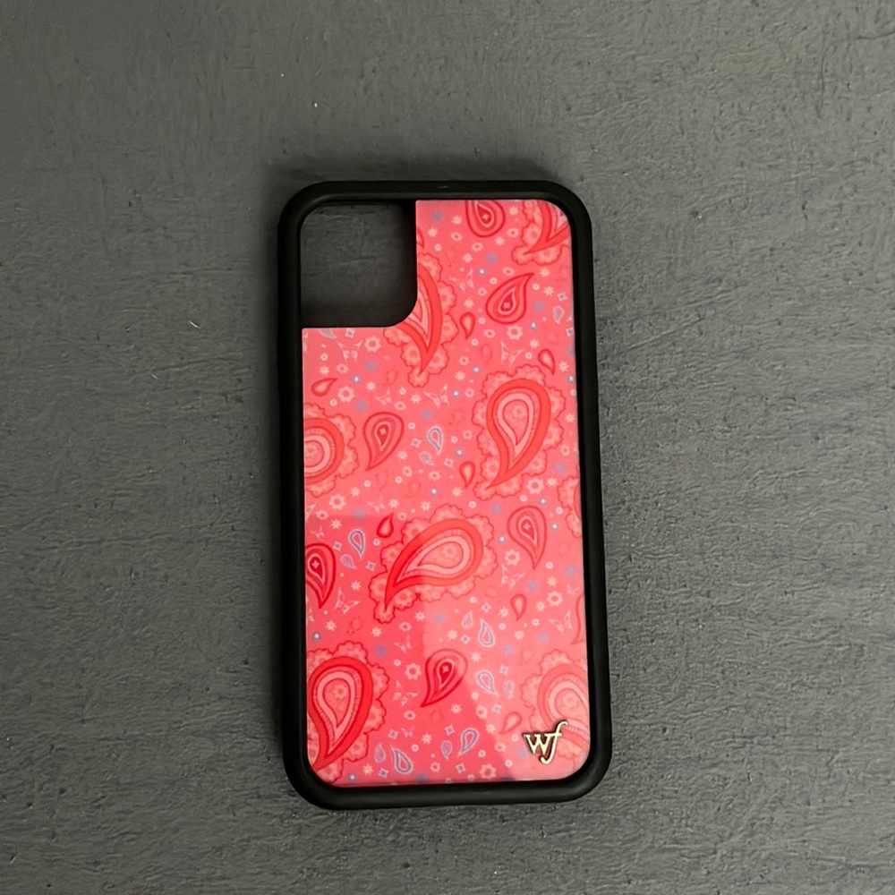 Pink paisley wildflower iPhone 11 case